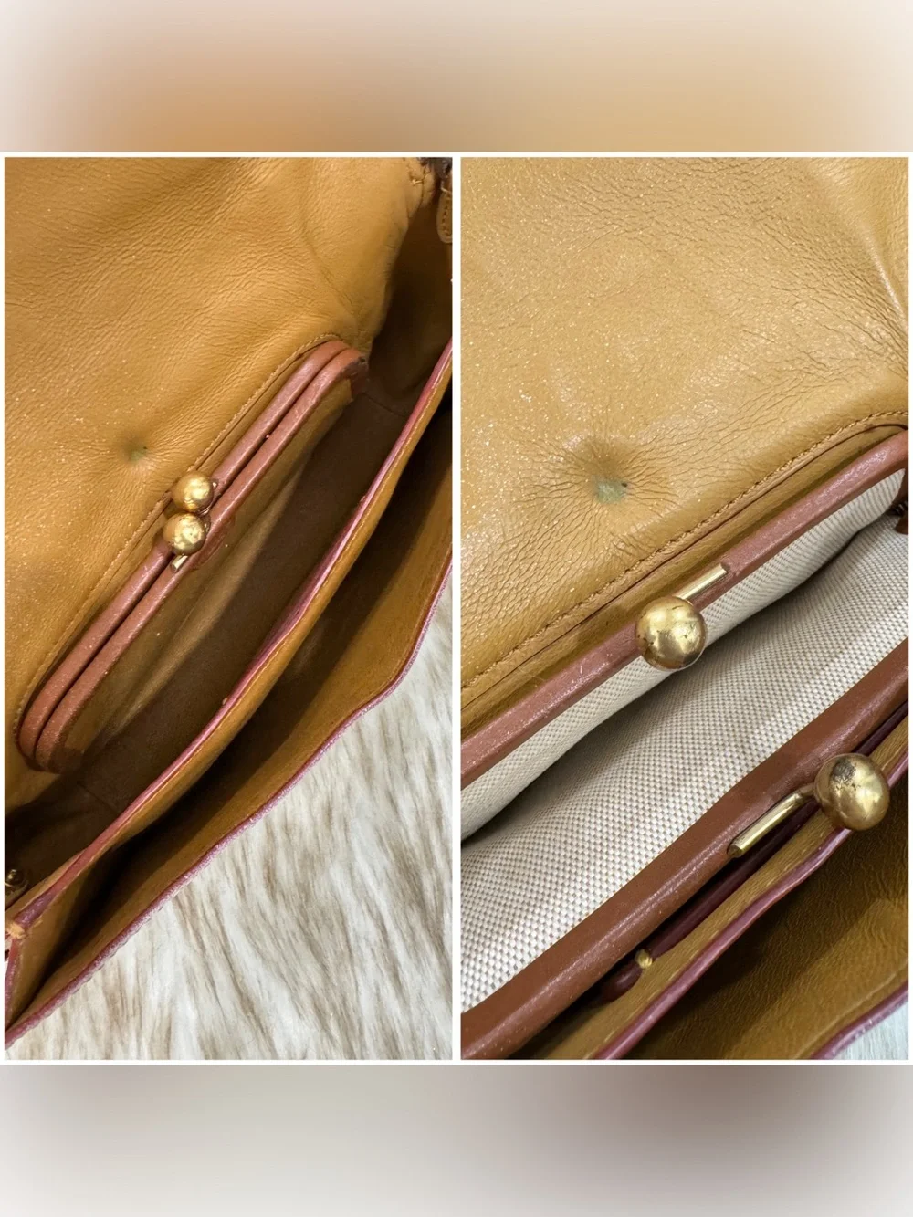 Coach Tea Rose Cream Floral Appliqué Crossbody with Gold Chain